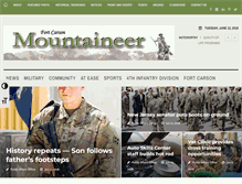 Tablet Screenshot of fortcarsonmountaineer.com